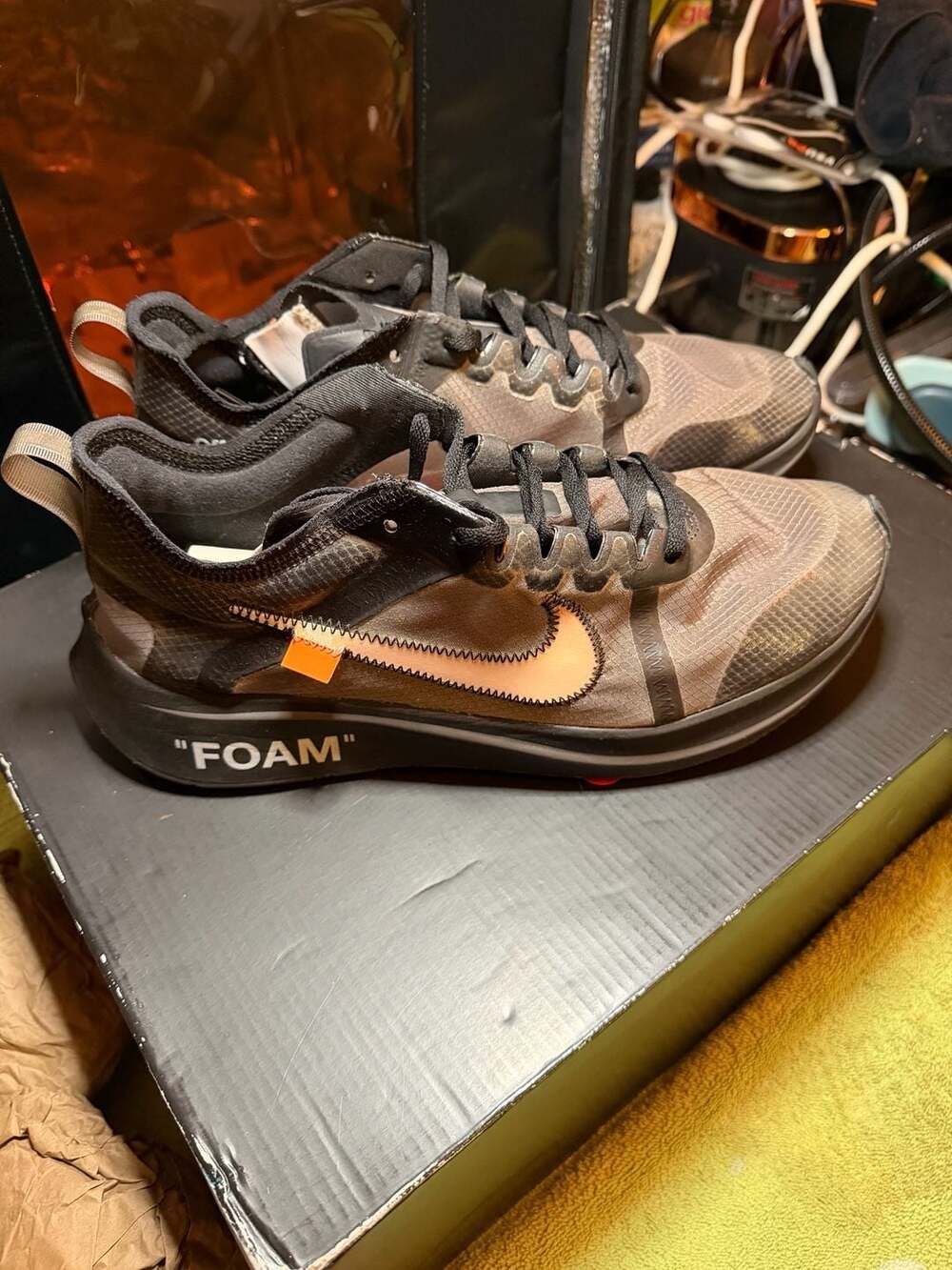 Nike x Off-White Zoom Fly SP 'Black' Sneakers